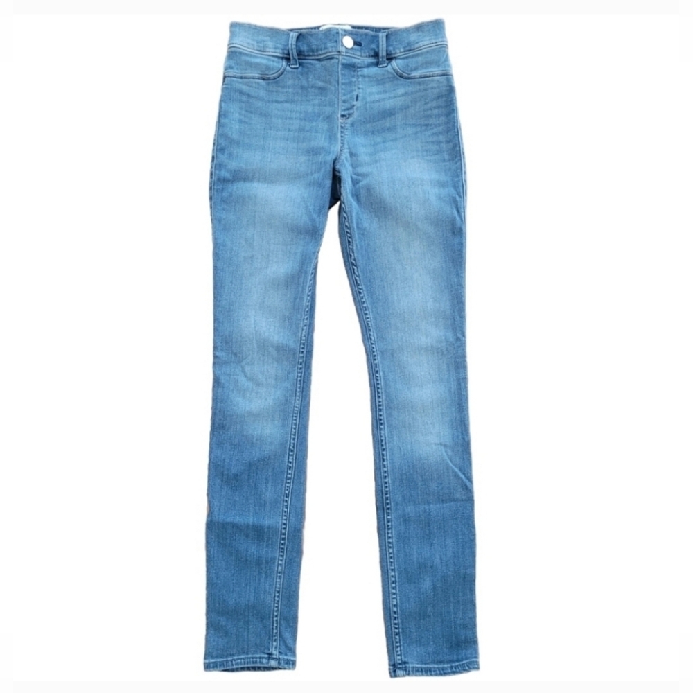 Abercrombie Kids Jeans Size 13/14 Slim Pull On Jean Legging Light Wash Denim